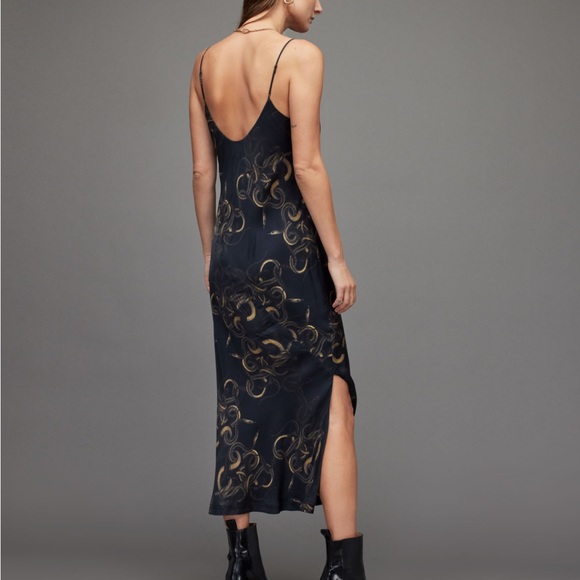 ALL SAINTS Melody Tempest Midi Dress - Picture 5 of 6